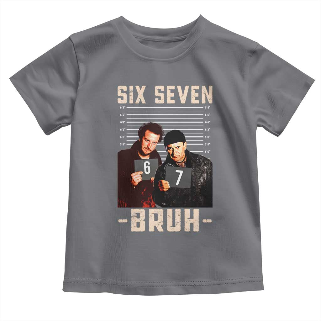 Funny 6 7 Meme Toddler T Shirt Retro Home Christmas Movie Alone - Wonder Print Shop