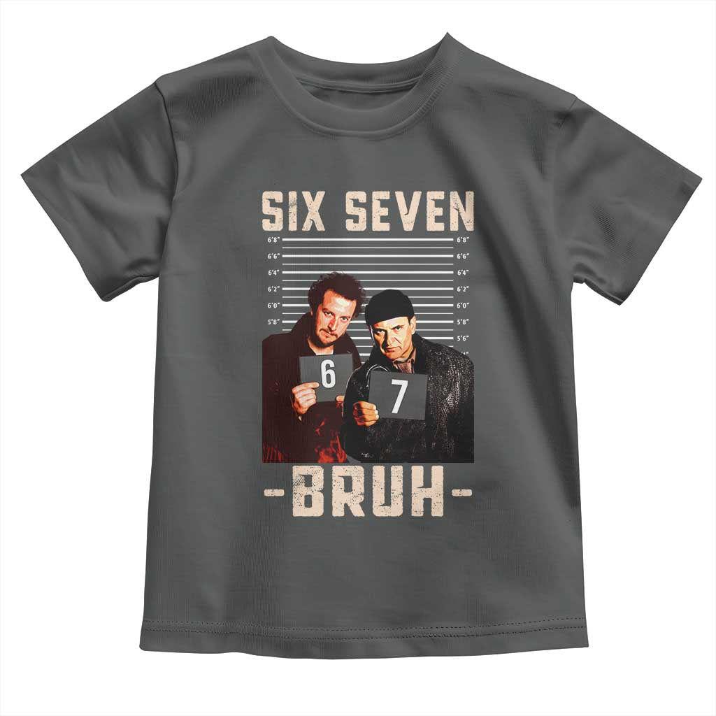 Funny 6 7 Meme Toddler T Shirt Retro Home Christmas Movie Alone - Wonder Print Shop