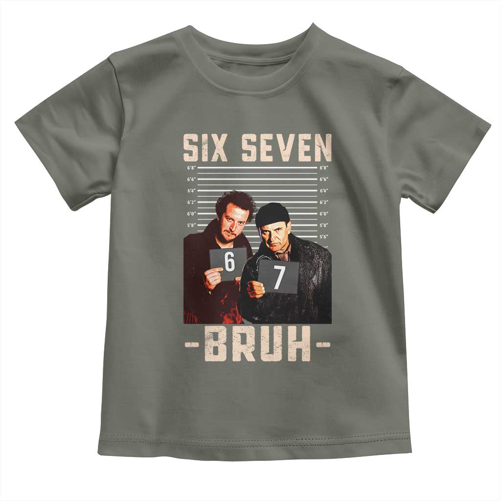 Funny 6 7 Meme Toddler T Shirt Retro Home Christmas Movie Alone - Wonder Print Shop