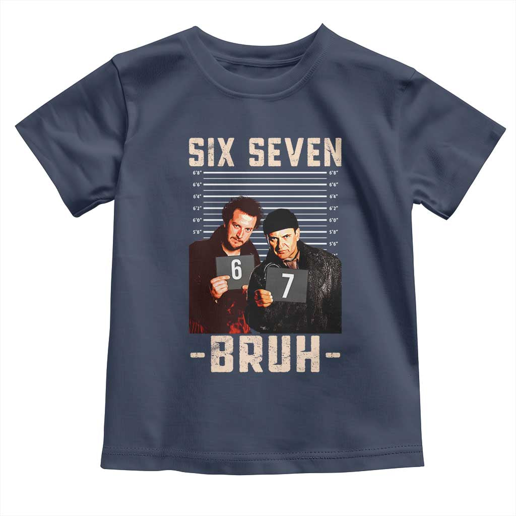 Funny 6 7 Meme Toddler T Shirt Retro Home Christmas Movie Alone - Wonder Print Shop