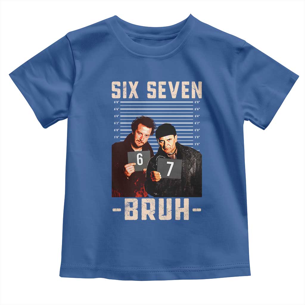 Funny 6 7 Meme Toddler T Shirt Retro Home Christmas Movie Alone - Wonder Print Shop