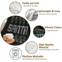 I'm So Good Santa Came Twice Santa Throw Blanket Funny Ugly Matching Couple Christmas Outfit Pajama - Wonder Print Shop