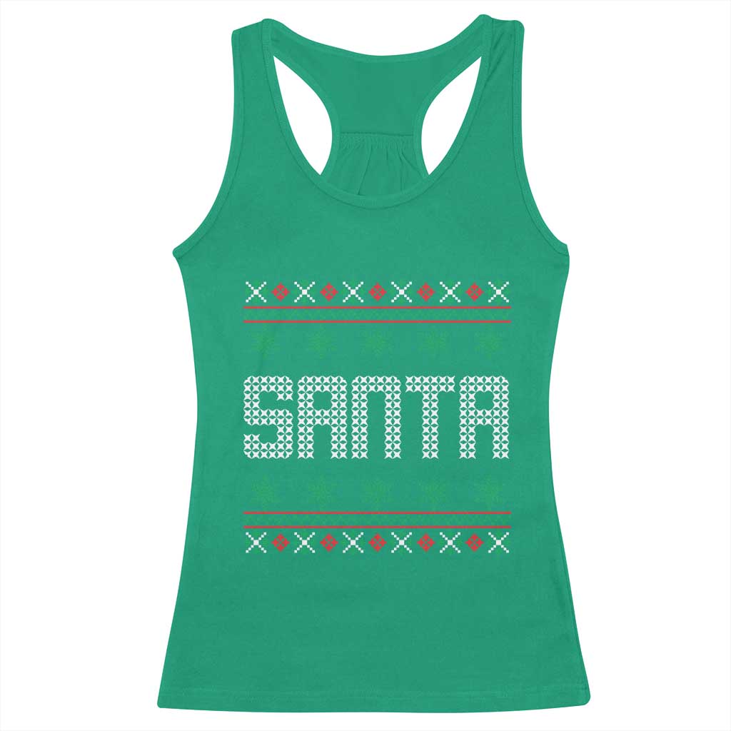 I'm So Good Santa Came Twice Santa Racerback Tank Top Funny Ugly Matching Couple Christmas Outfit Pajama - Wonder Print Shop