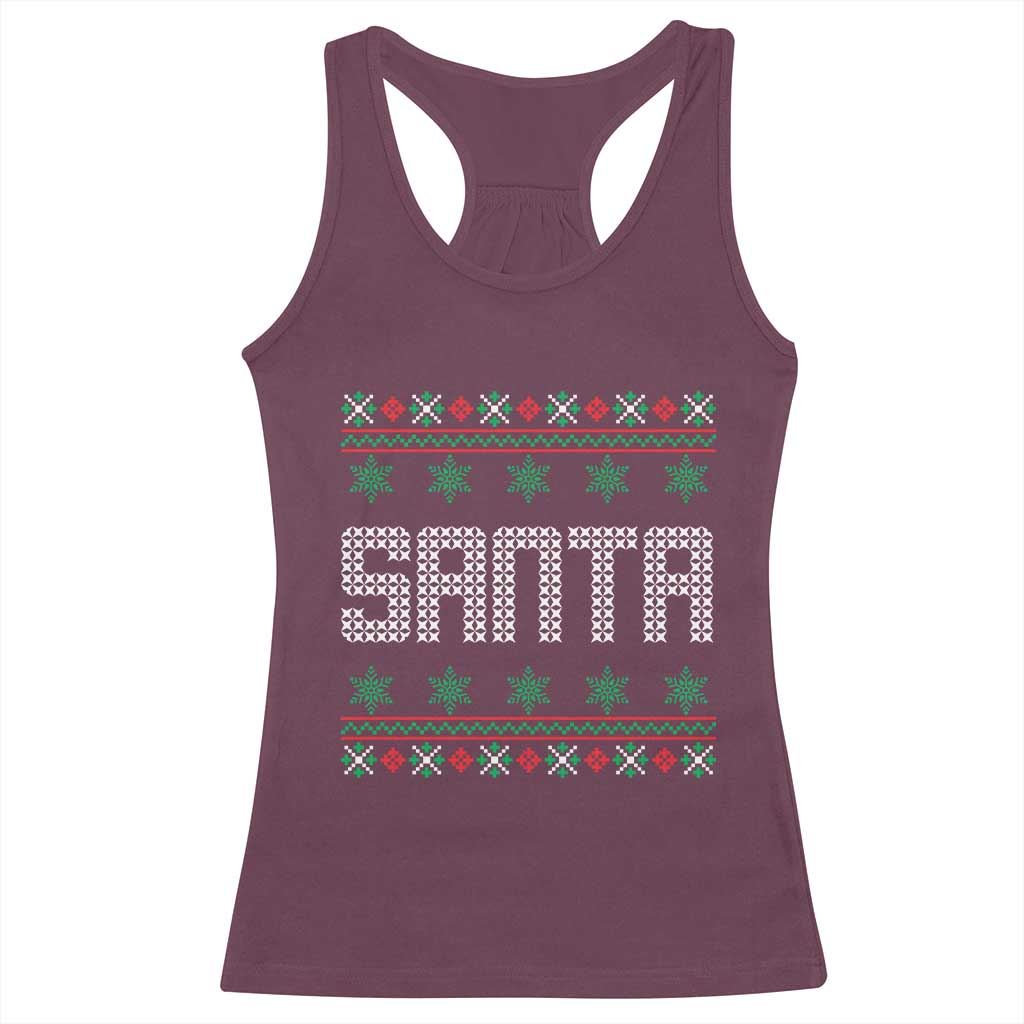 I'm So Good Santa Came Twice Santa Racerback Tank Top Funny Ugly Matching Couple Christmas Outfit Pajama - Wonder Print Shop