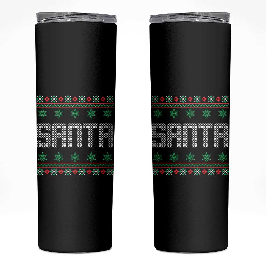 I'm So Good Santa Came Twice Santa Skinny Tumbler Funny Ugly Matching Couple Christmas Outfit Pajama - Wonder Print Shop