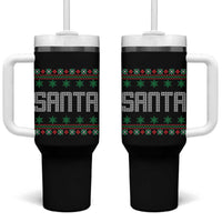 I'm So Good Santa Came Twice Santa Tumbler With Handle Funny Ugly Matching Couple Christmas Outfit Pajama - Wonder Print Shop