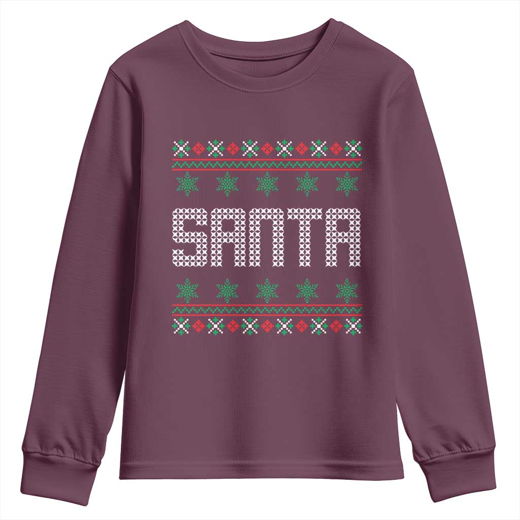 I'm So Good Santa Came Twice Santa Youth Sweatshirt Funny Ugly Matching Couple Christmas Outfit Pajama - Wonder Print Shop