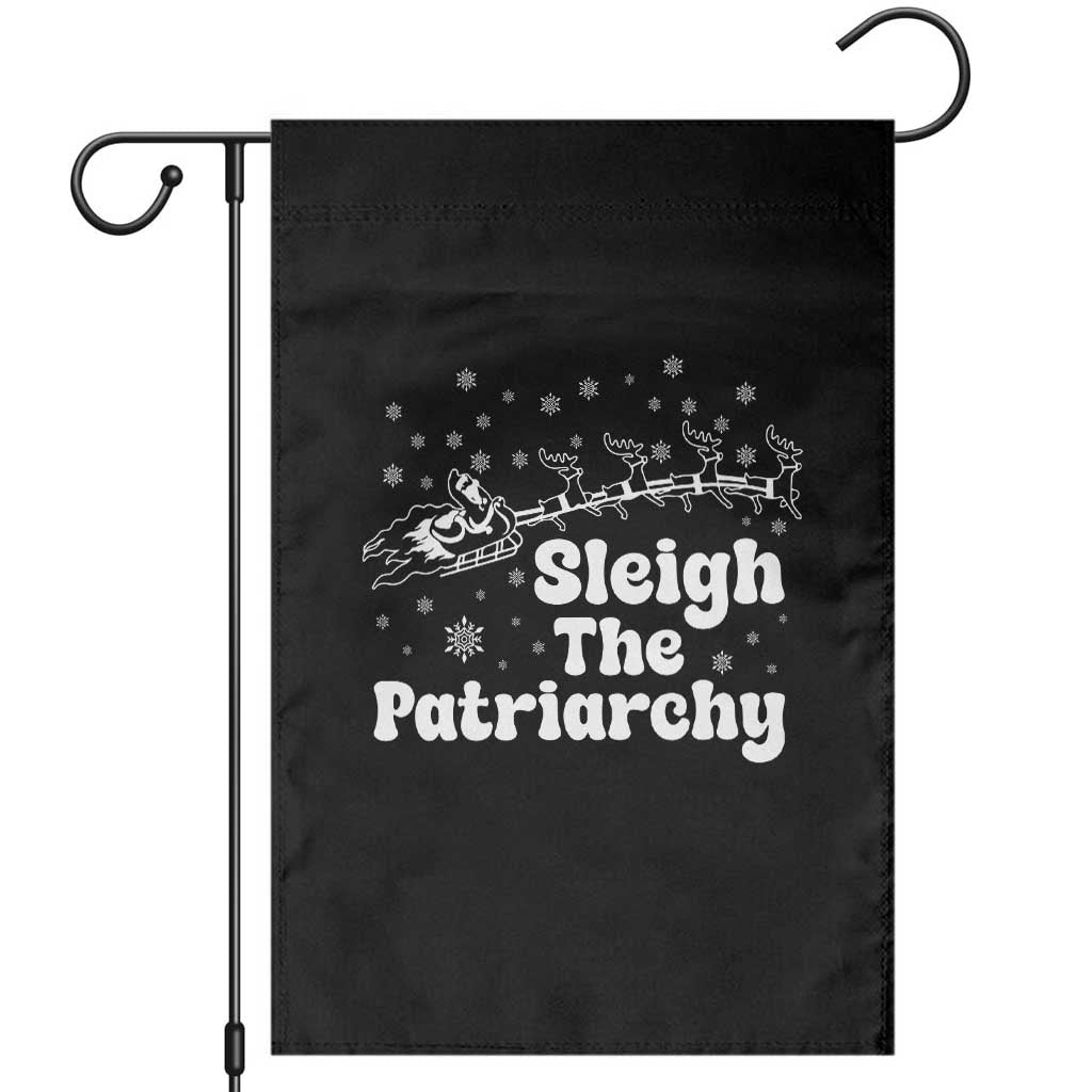 Sleigh The Patriarchy Garden Flag Christmas Feminist Womens Rights - Wonder Print Shop