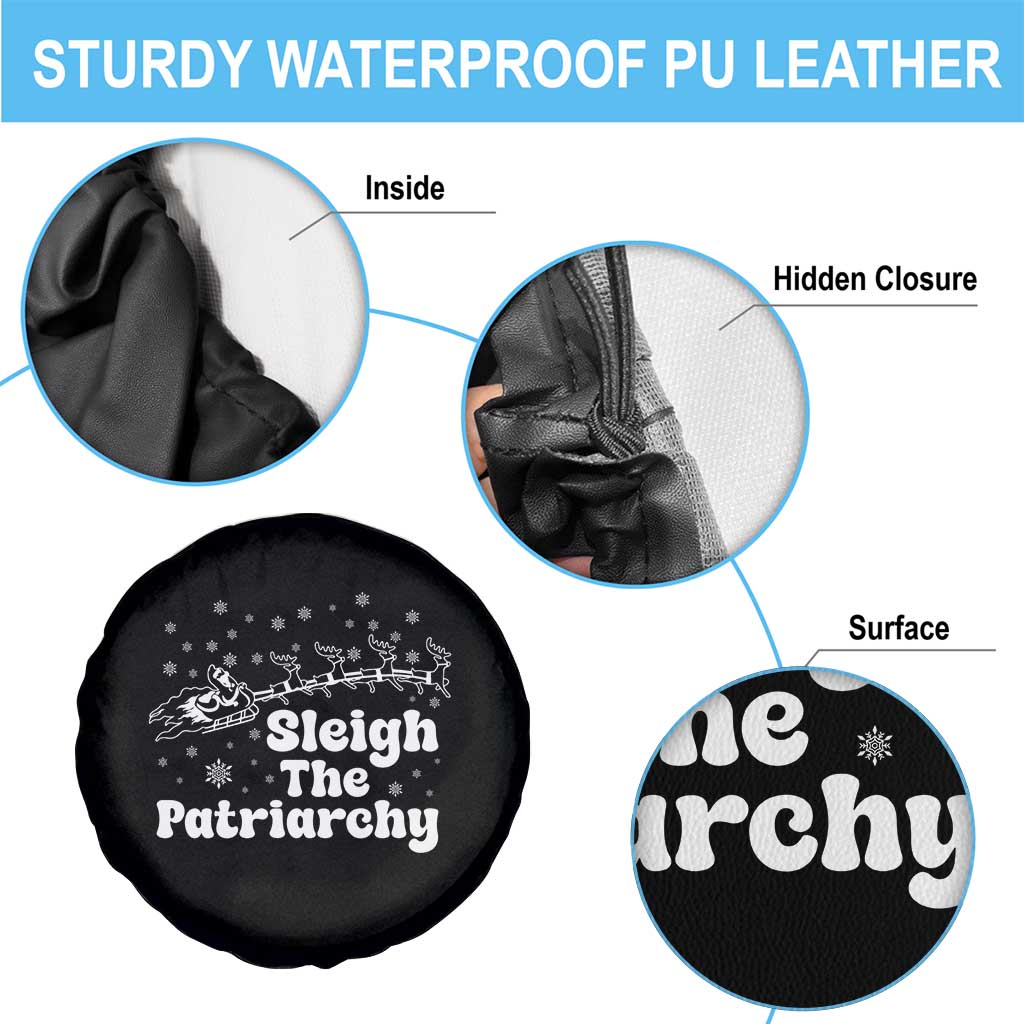 Sleigh The Patriarchy Spare Tire Cover Christmas Feminist Womens Rights - Wonder Print Shop