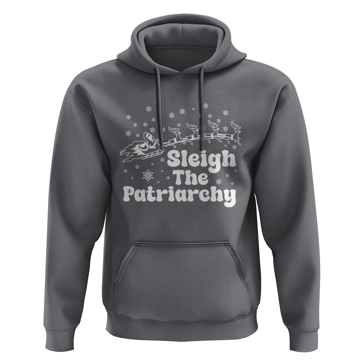 Sleigh The Patriarchy Hoodie Christmas Feminist Womens Rights - Wonder Print Shop