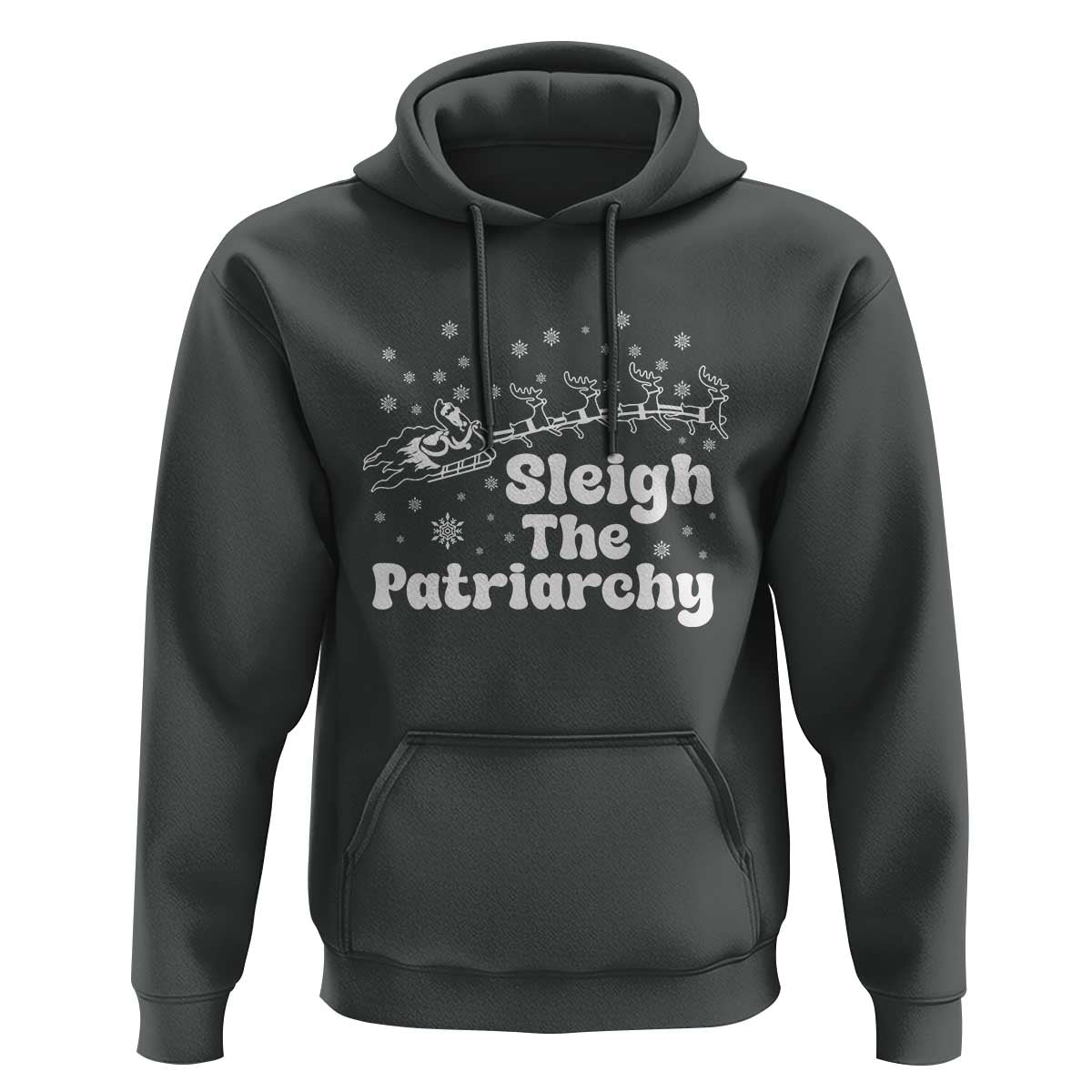 Sleigh The Patriarchy Hoodie Christmas Feminist Womens Rights - Wonder Print Shop