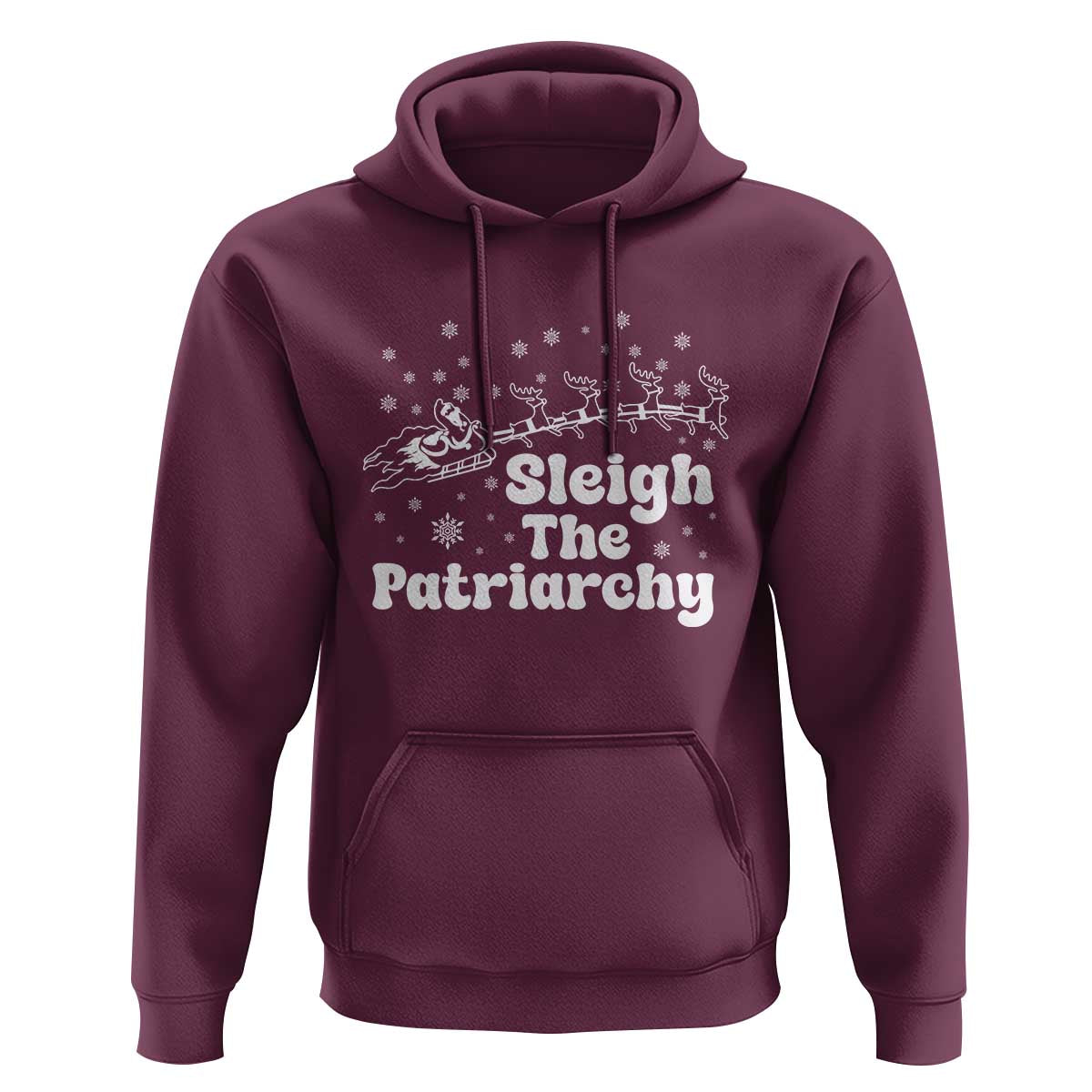 Sleigh The Patriarchy Hoodie Christmas Feminist Womens Rights - Wonder Print Shop