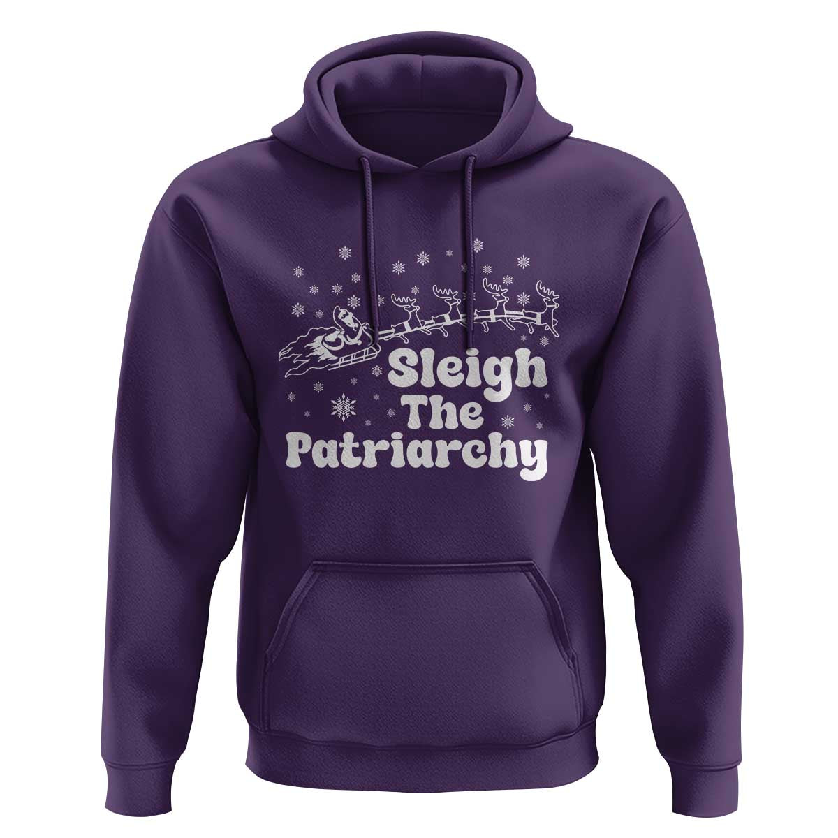 Sleigh The Patriarchy Hoodie Christmas Feminist Womens Rights - Wonder Print Shop