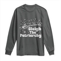Sleigh The Patriarchy Long Sleeve Shirt Christmas Feminist Womens Rights - Wonder Print Shop