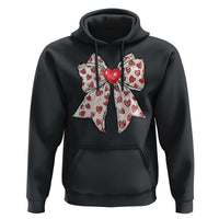 Coquette Valentine's Day Hoodie Heart Bow