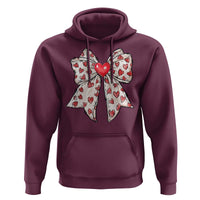 Coquette Valentine's Day Hoodie Heart Bow