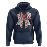 Coquette Valentine's Day Hoodie Heart Bow