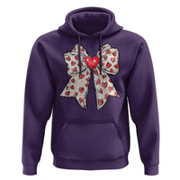 Coquette Valentine's Day Hoodie Heart Bow