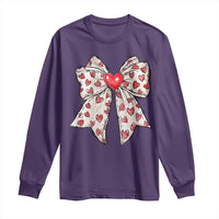 Coquette Valentine's Day Long Sleeve Shirt Heart Bow