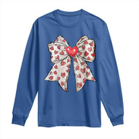 Coquette Valentine's Day Long Sleeve Shirt Heart Bow