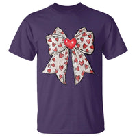 Coquette Valentine's Day T Shirt Heart Bow