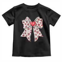 Coquette Valentine's Day Toddler T Shirt Heart Bow