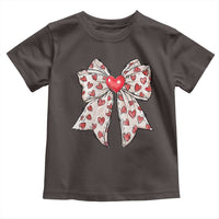 Coquette Valentine's Day Toddler T Shirt Heart Bow