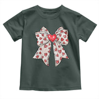 Coquette Valentine's Day Toddler T Shirt Heart Bow