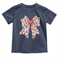 Coquette Valentine's Day Toddler T Shirt Heart Bow