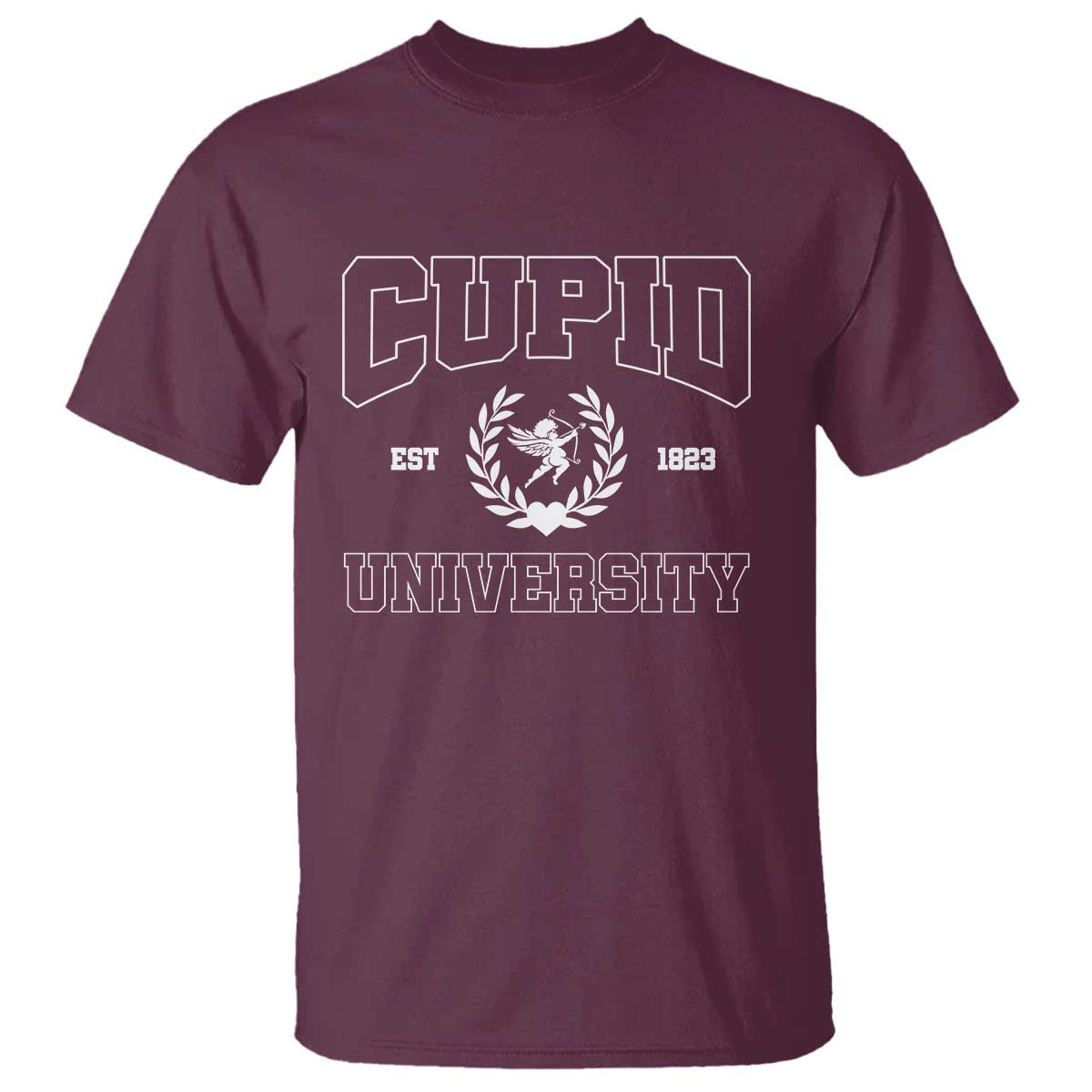 Cupid University T Shirt Cute Valentine's Day Funny College