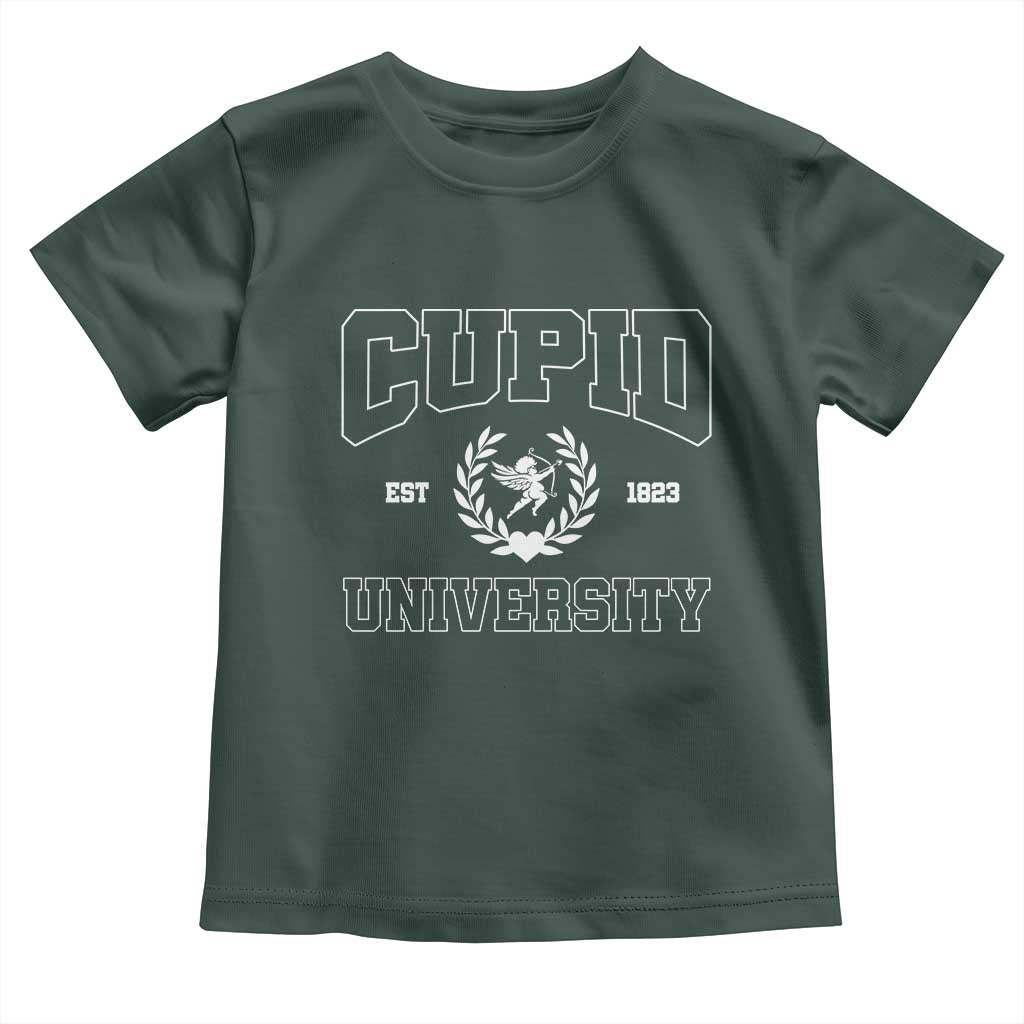 Cupid University Toddler T Shirt Cute Valentine's Day Funny College