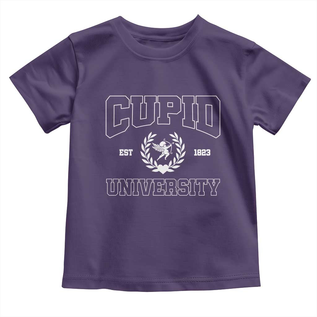 Cupid University Toddler T Shirt Cute Valentine's Day Funny College