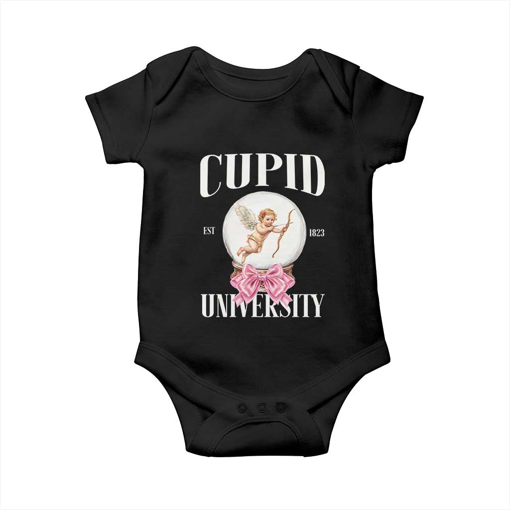 Cupid University Baby Onesie Cute Valentine's Day College