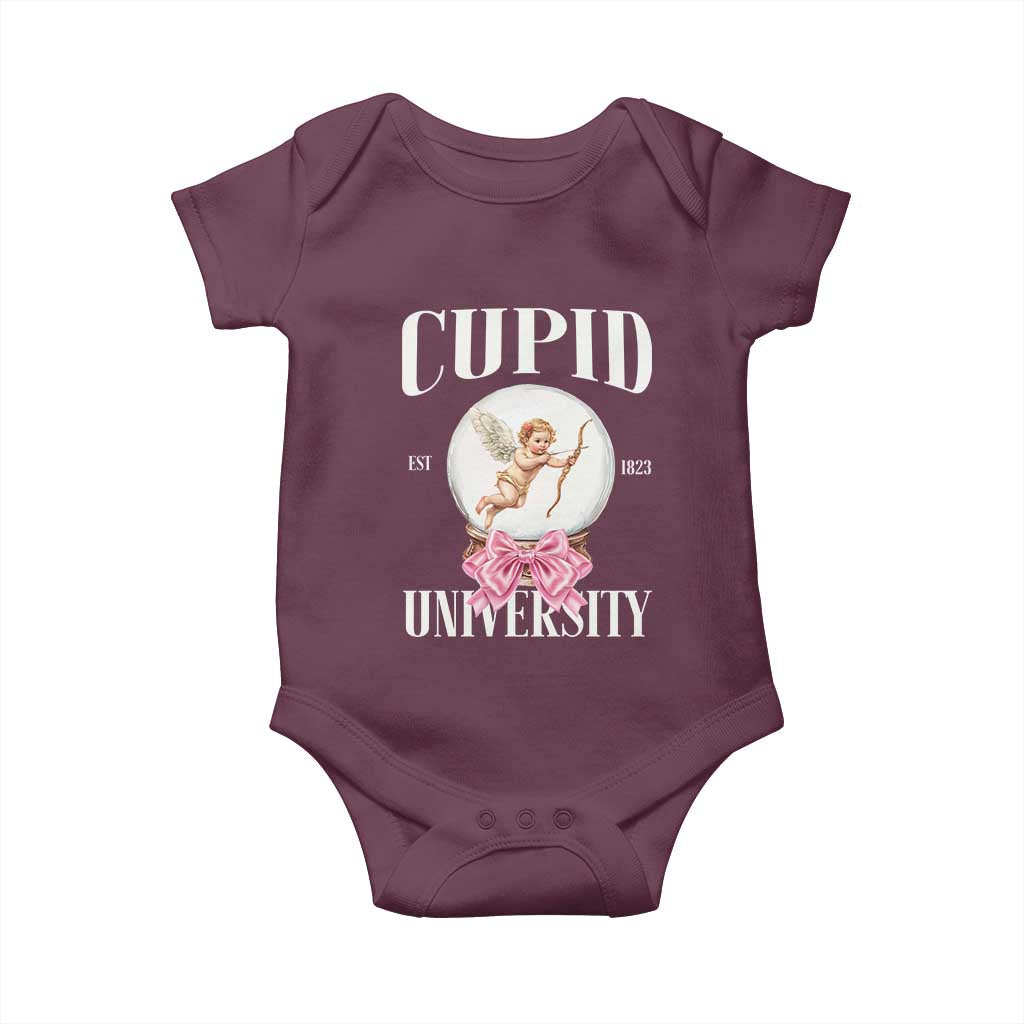Cupid University Baby Onesie Cute Valentine's Day College
