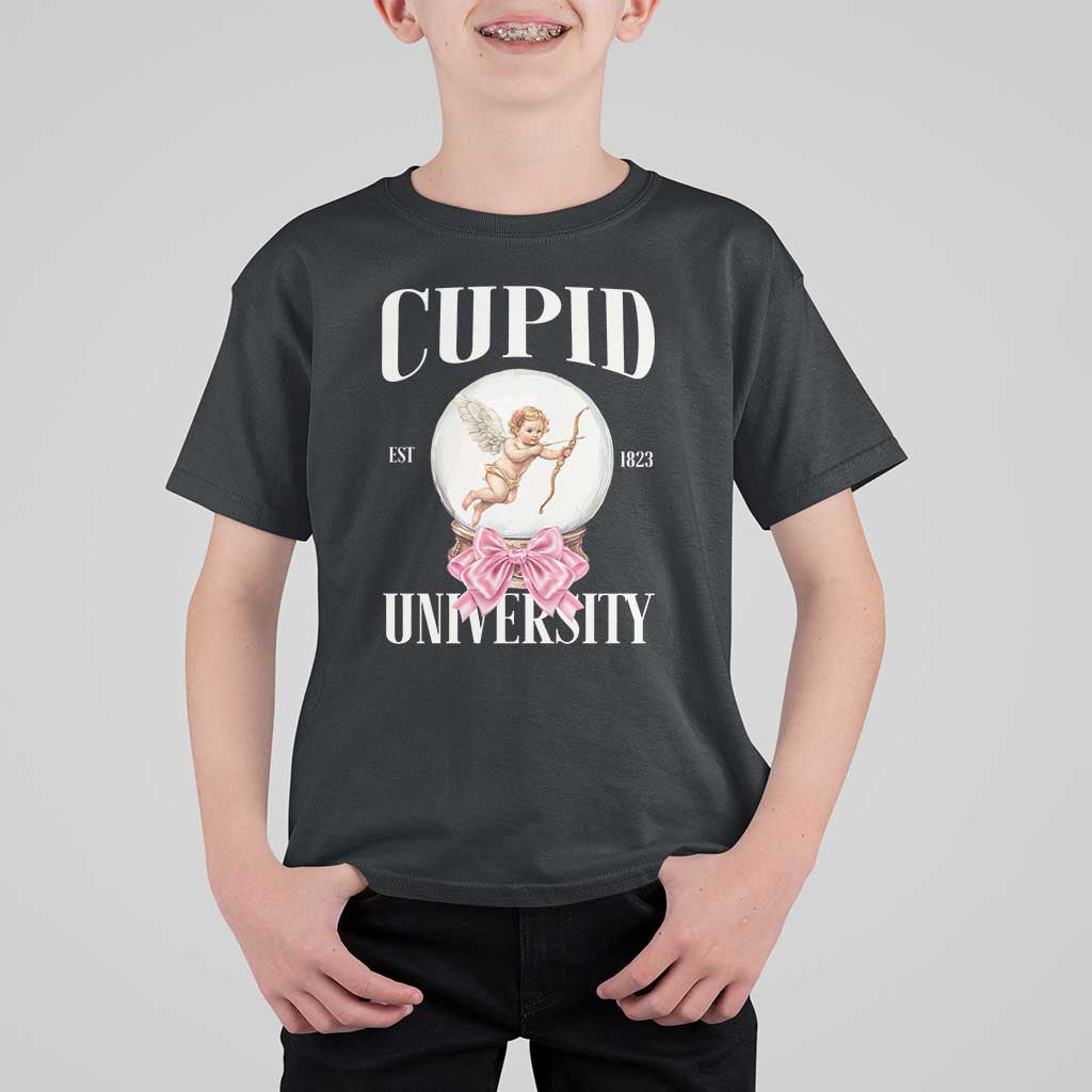Cupid University T Shirt For Kid Cute Valentine's Day College