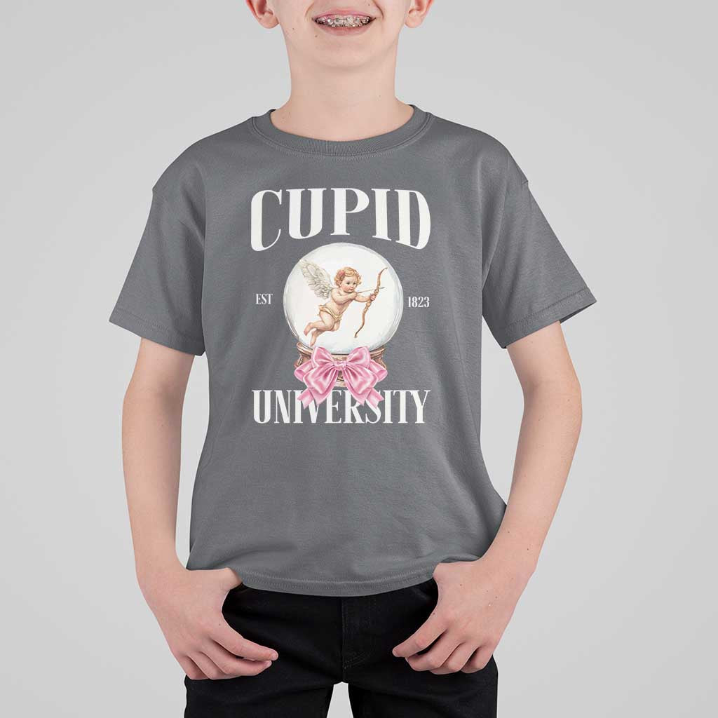 Cupid University T Shirt For Kid Cute Valentine's Day College