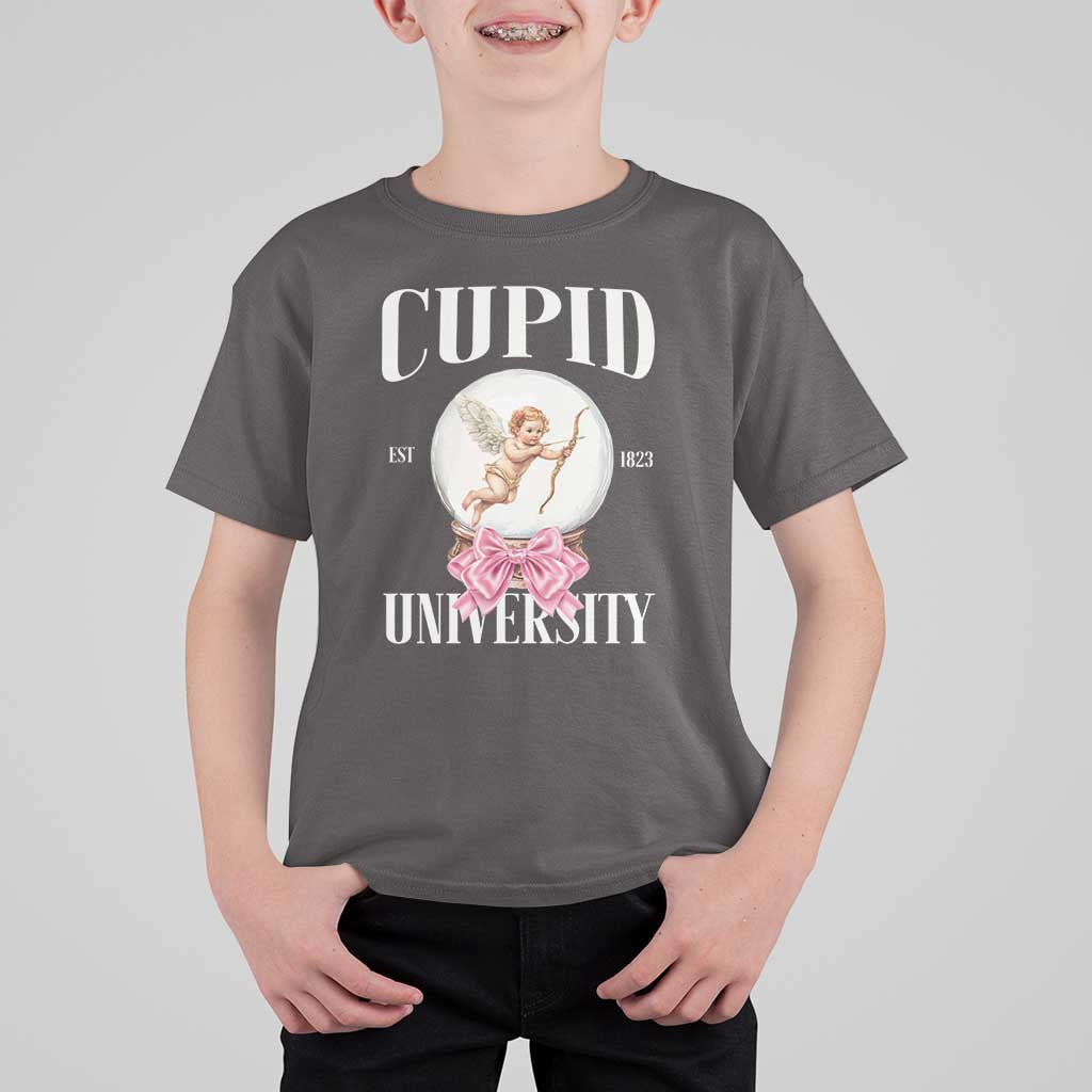 Cupid University T Shirt For Kid Cute Valentine's Day College