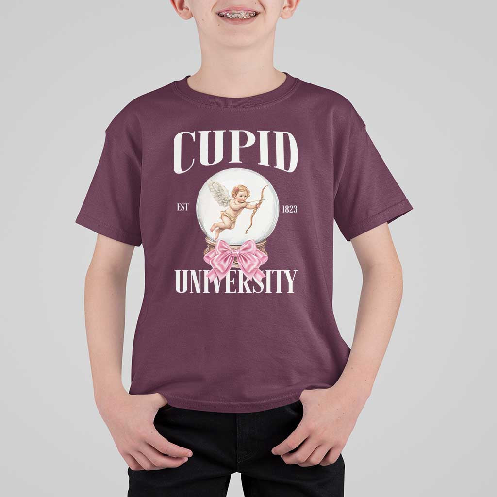Cupid University T Shirt For Kid Cute Valentine's Day College