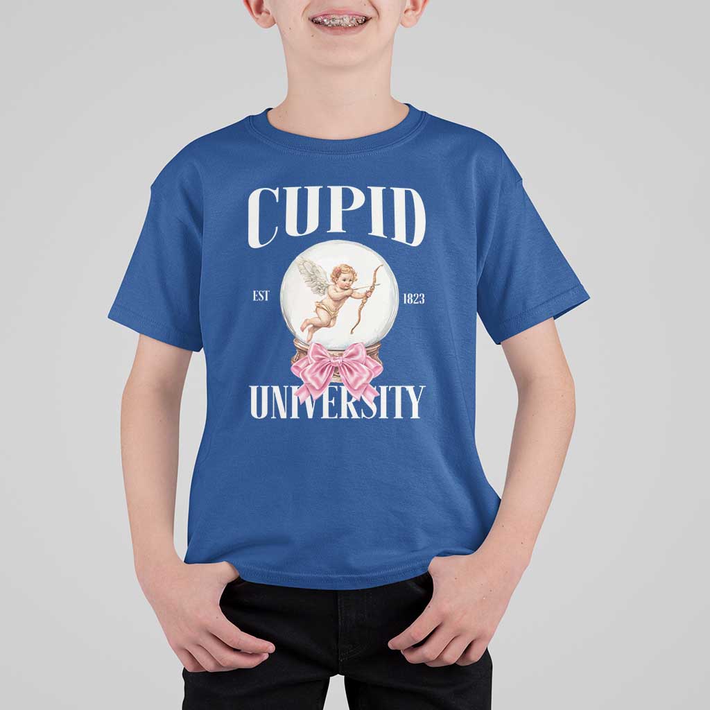 Cupid University T Shirt For Kid Cute Valentine's Day College