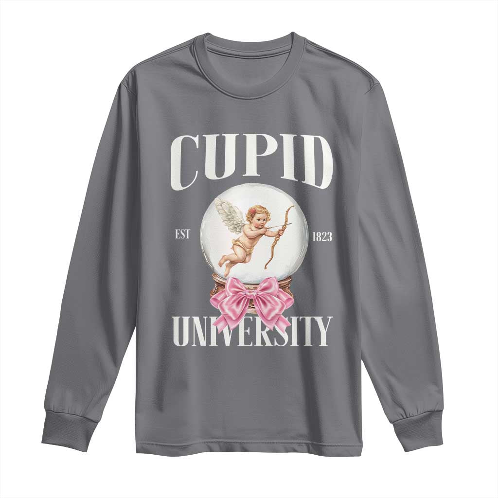 Cupid University Long Sleeve Shirt Cute Valentine's Day College