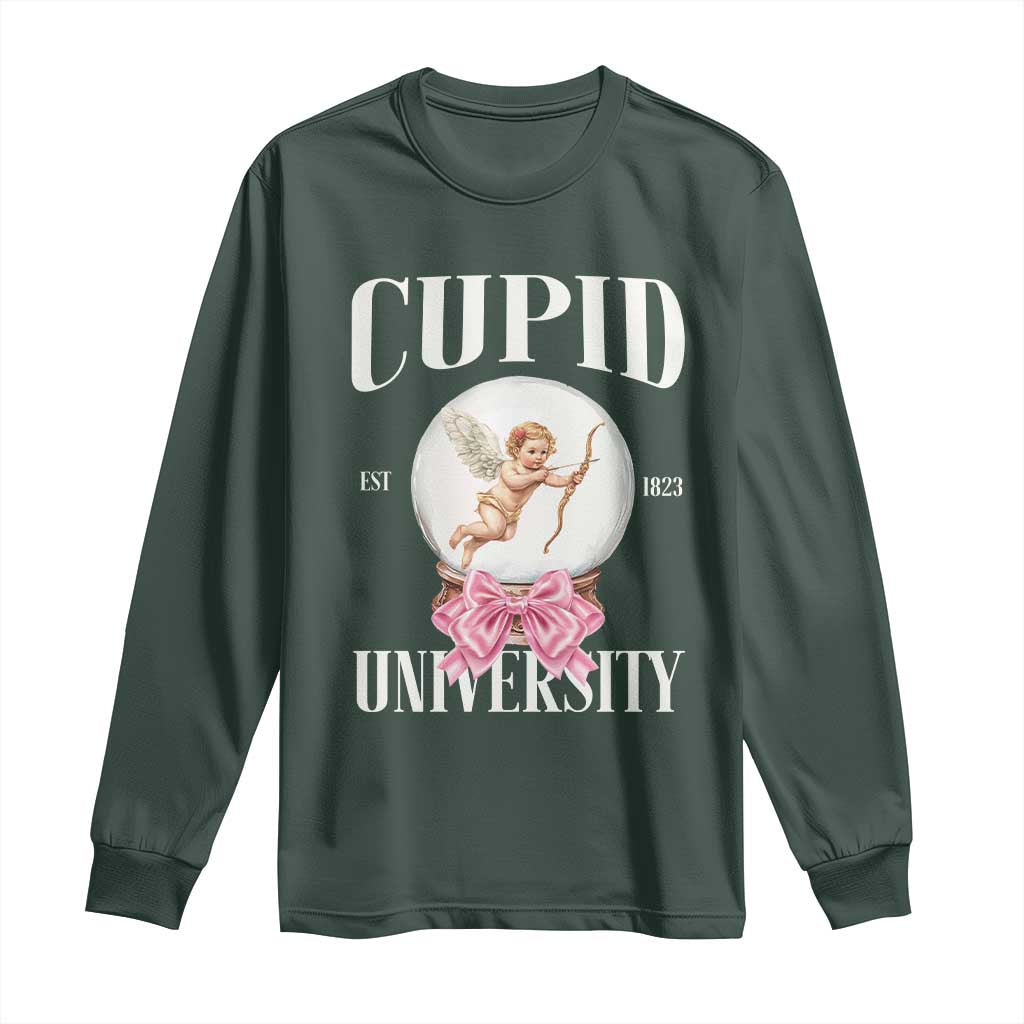 Cupid University Long Sleeve Shirt Cute Valentine's Day College