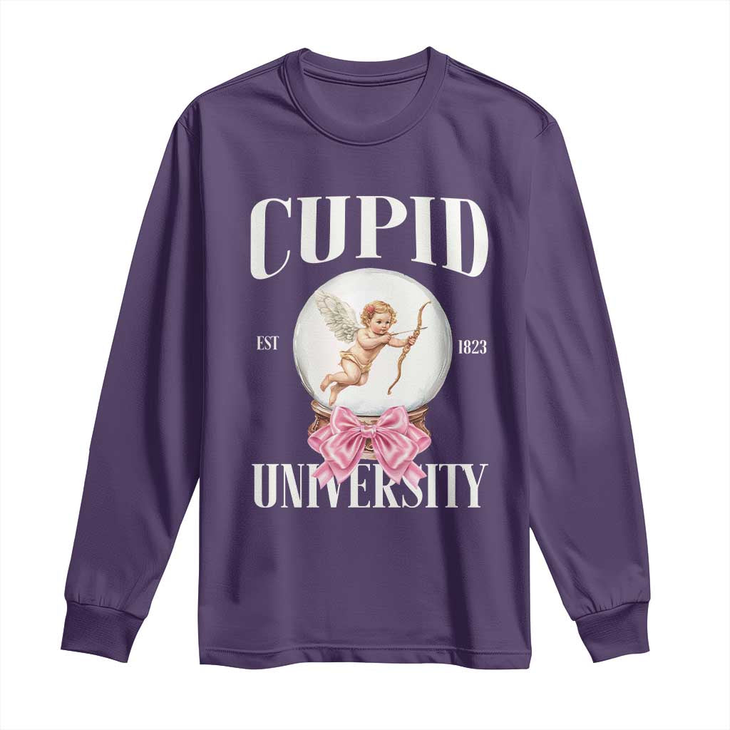 Cupid University Long Sleeve Shirt Cute Valentine's Day College
