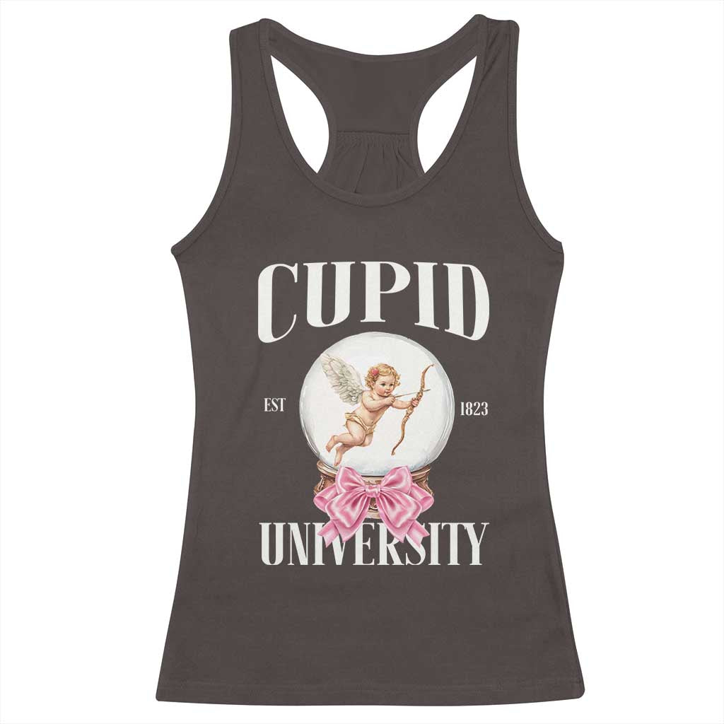 Cupid University Racerback Tank Top Cute Valentine's Day College