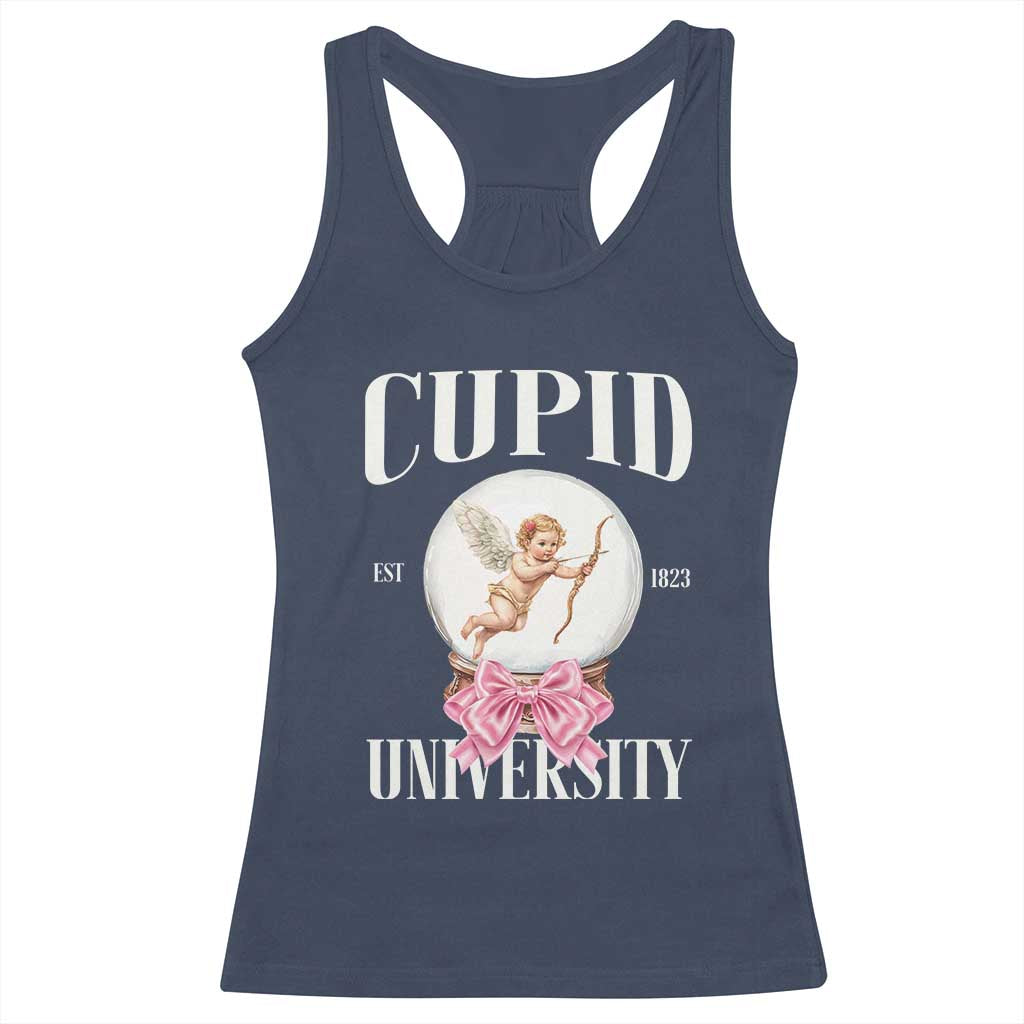Cupid University Racerback Tank Top Cute Valentine's Day College