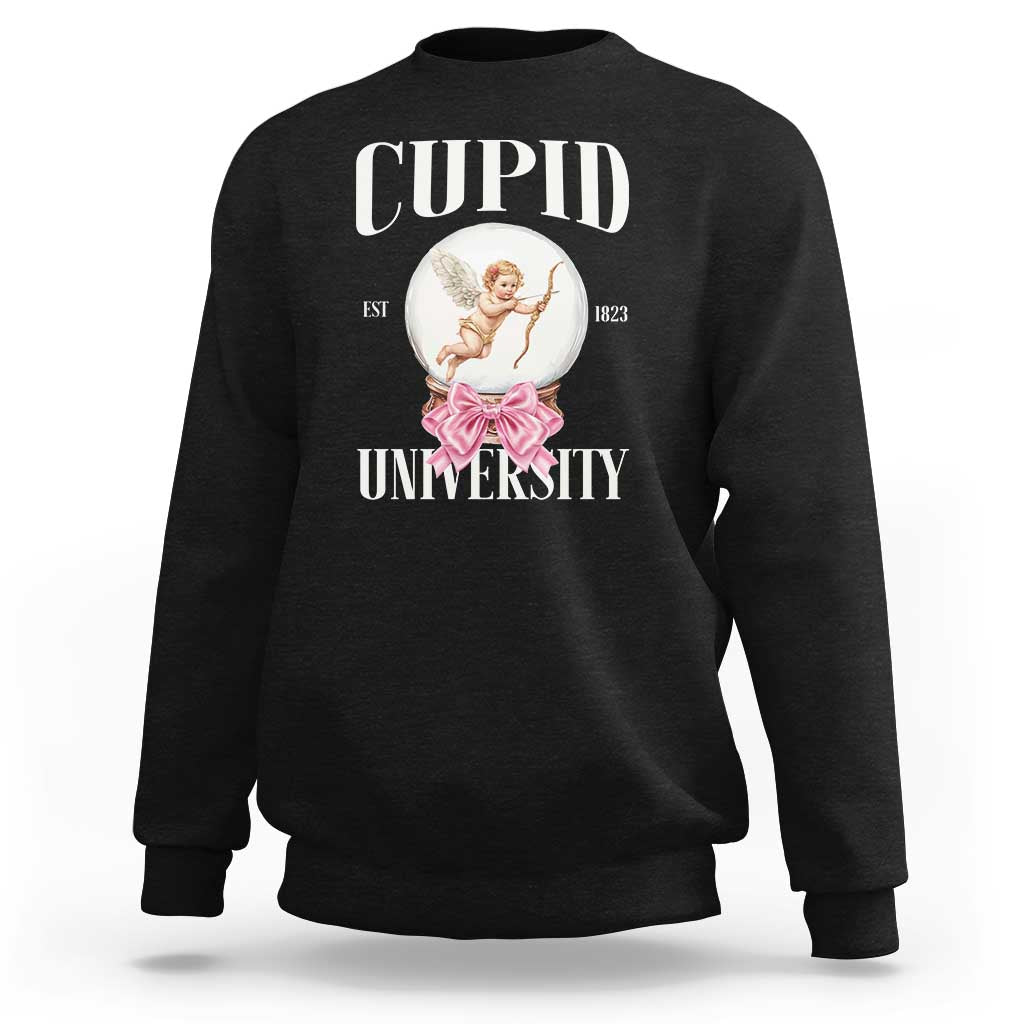 Cupid University Sweatshirt Cute Valentine's Day College