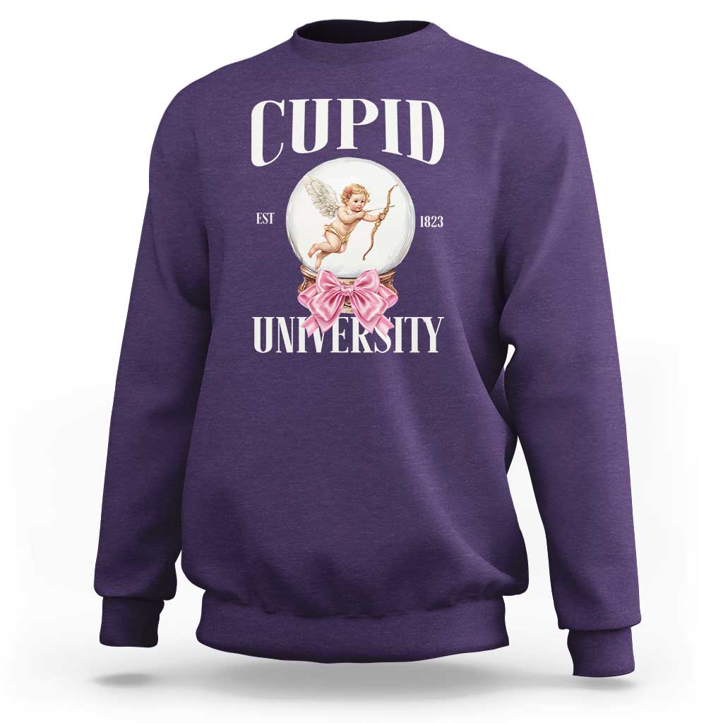 Cupid University Sweatshirt Cute Valentine's Day College
