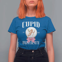 Cupid University T Shirt For Women Cute Valentine's Day College