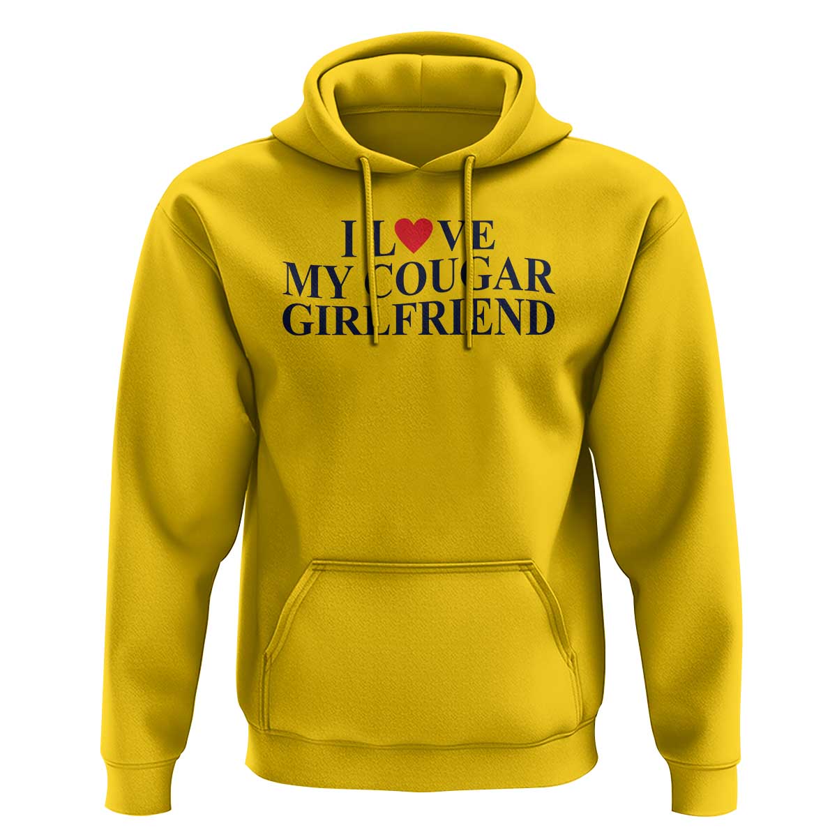 I Love My Cougar Girlfriend Hoodie Funny Gift for Him Boyfriend Valentine