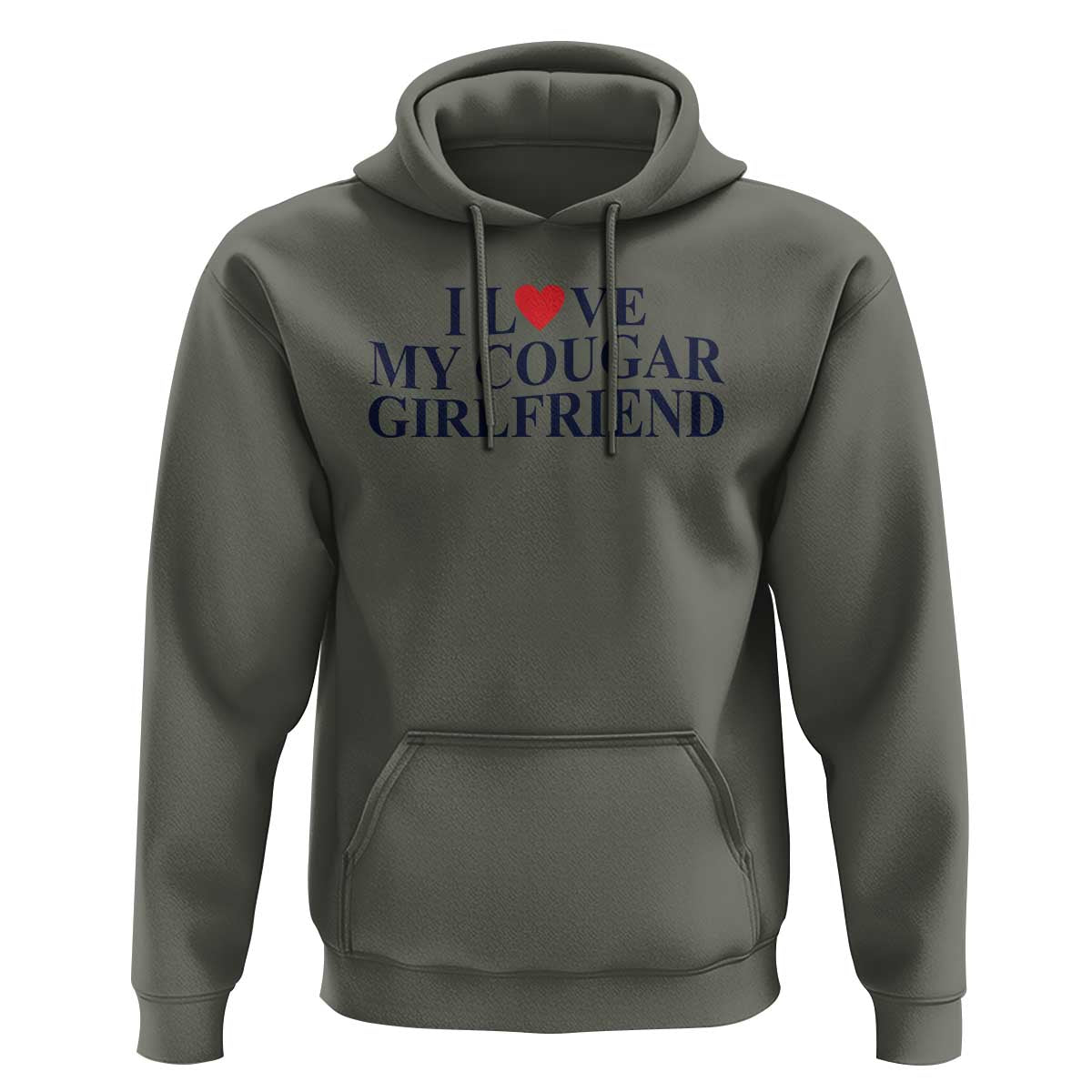 I Love My Cougar Girlfriend Hoodie Funny Gift for Him Boyfriend Valentine