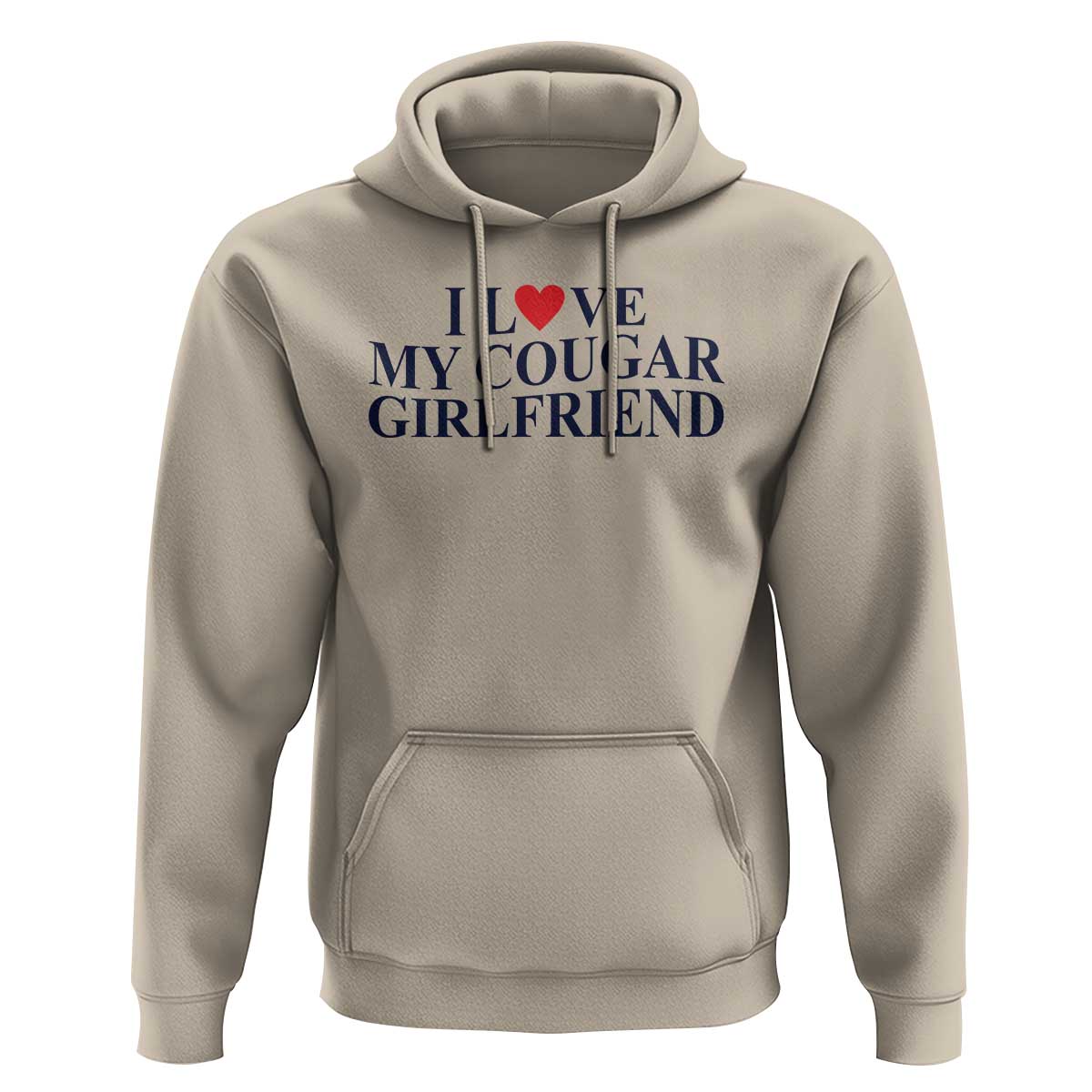 I Love My Cougar Girlfriend Hoodie Funny Gift for Him Boyfriend Valentine